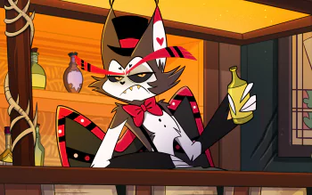 HD Wallpaper of Husk from Hazbin Hotel