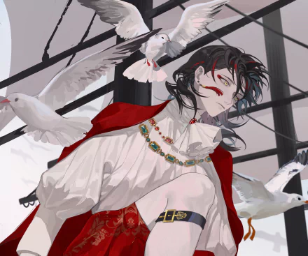 Luxiem Vox Akuma Anime Virtual Youtuber HD Desktop Wallpaper | Background Image