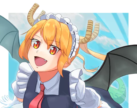 Tohru (Miss Kobayashi's Dragon Maid) Anime Miss Kobayashi's Dragon Maid HD Desktop Wallpaper | Background Image