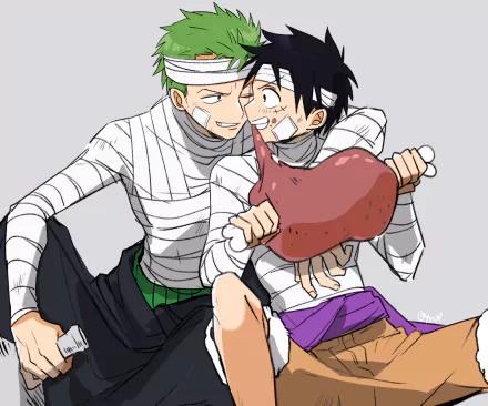 Monkey D. Luffy Roronoa Zoro Anime One Piece HD Desktop Wallpaper | Background Image