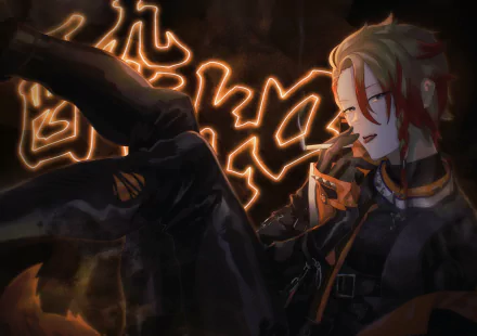 Holostars Axel Syrios Anime Virtual Youtuber HD Desktop Wallpaper | Background Image