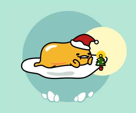 artistic Gudetama HD Desktop Wallpaper | Background Image