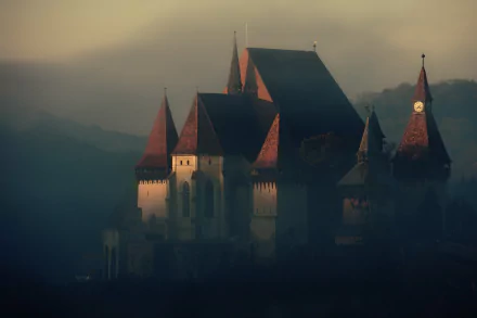 Romania man made castle HD Desktop Wallpaper | Background Image