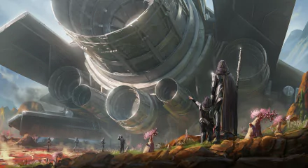 Sci Fi spaceship HD Desktop Wallpaper | Background Image