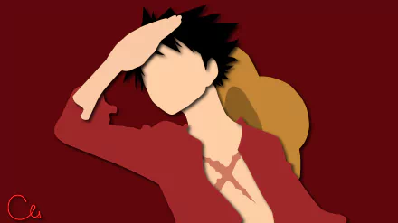  Monkey D. Luffy minimalista