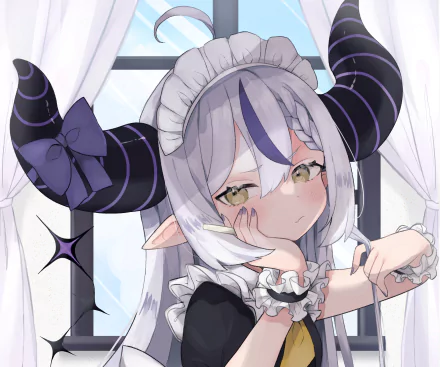 hololive La+ Darknesss (Virtual Youtuber) Anime Virtual Youtuber HD Desktop Wallpaper | Background Image