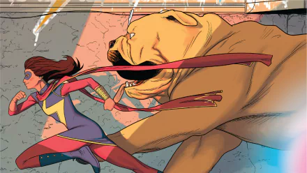 Lockjaw (Marvel Comics) Kamala Khan Comic Ms. Marvel HD Desktop Wallpaper | Background Image