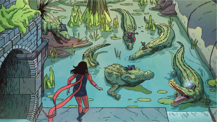 Kamala Khan Comic Ms. Marvel HD Desktop Wallpaper | Background Image