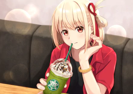 Chisato Nishikigi Anime Lycoris Recoil HD Desktop Wallpaper | Background Image