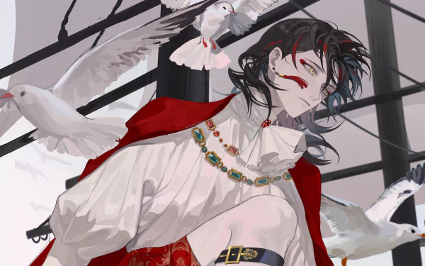 Luxiem Vox Akuma Anime Virtual Youtuber HD Desktop Wallpaper | Background Image