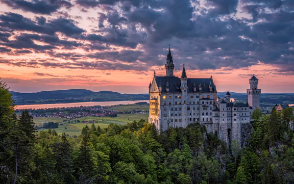 Germany man made Neuschwanstein Castle HD Desktop Wallpaper | Background Image