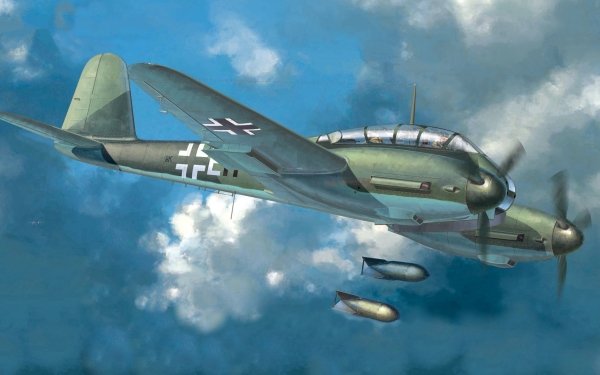 Military Messerschmitt Me 410 Hornisse Luftwaffe HD Wallpaper | Background Image