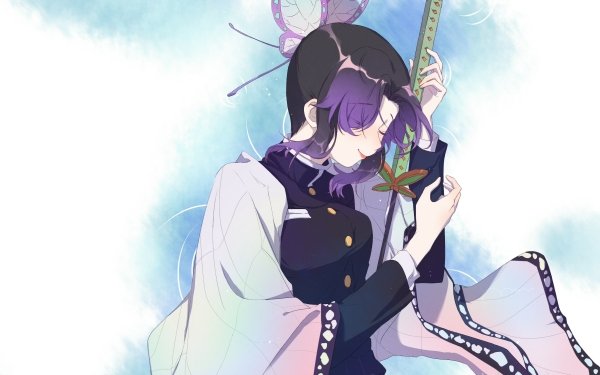 Anime Demon Slayer: Kimetsu no Yaiba Shinobu Kochou HD Wallpaper | Background Image
