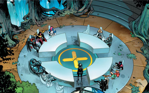 Nightcrawler (Marvel Comics) Jean Grey Magneto (Marvel Comics) Charles Xavier Comic X-Men HD Desktop Wallpaper | Background Image