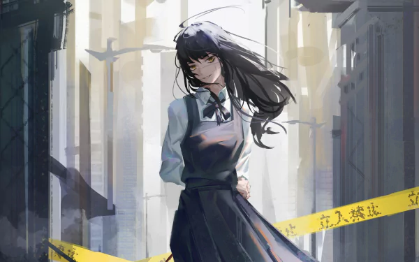 War Devil Asa Mitaka Anime Chainsaw Man HD Desktop Wallpaper | Background Image