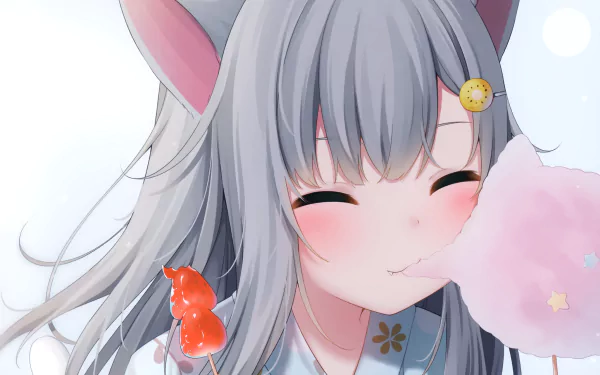 Nachoneko Anime Virtual Youtuber HD Desktop Wallpaper | Background Image