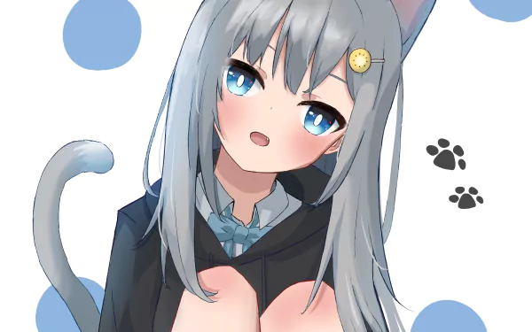 Nachoneko Anime Virtual Youtuber HD Desktop Wallpaper | Background Image