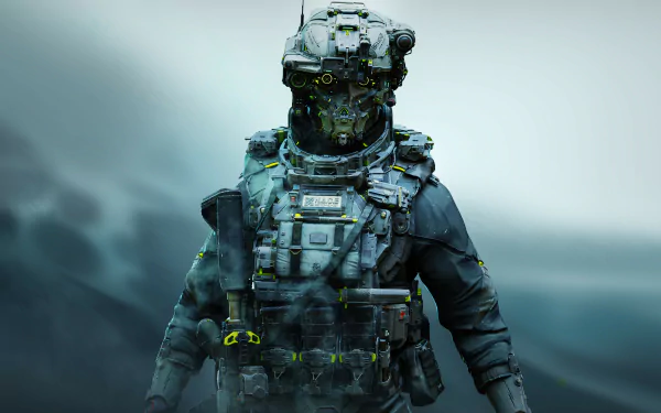 Sci Fi warrior HD Desktop Wallpaper | Background Image