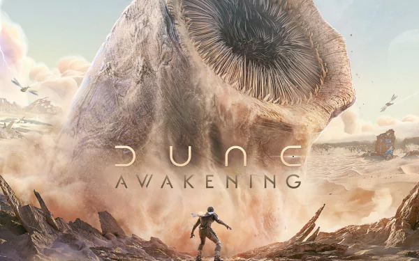 video game Dune: Awakening sandworm HD Desktop Wallpaper | Background Image