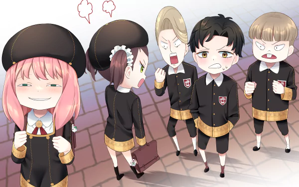 Damian Desmond Becky Blackbell Anya Forger Anime Spy x Family HD Desktop Wallpaper | Background Image