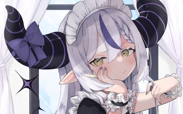 hololive La+ Darknesss (Virtual Youtuber) Anime Virtual Youtuber HD Desktop Wallpaper | Background Image