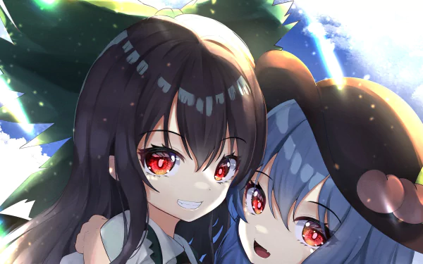 Utsuho Reiuji Tenshi Hinanai Anime Touhou HD Desktop Wallpaper | Background Image