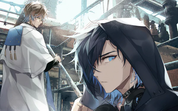 Yugo Asuma Ike Eveland Anime Virtual Youtuber HD Desktop Wallpaper | Background Image