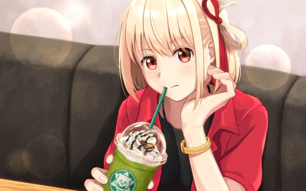 Chisato Nishikigi Anime Lycoris Recoil HD Desktop Wallpaper | Background Image