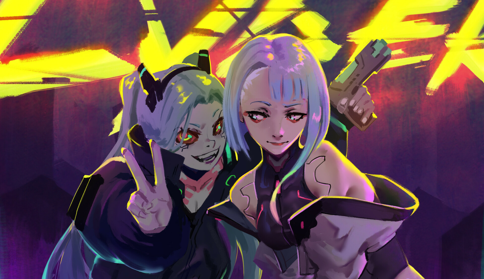 Lucy & Rebecca - Cyberpunk: Edgerunners by Sentron