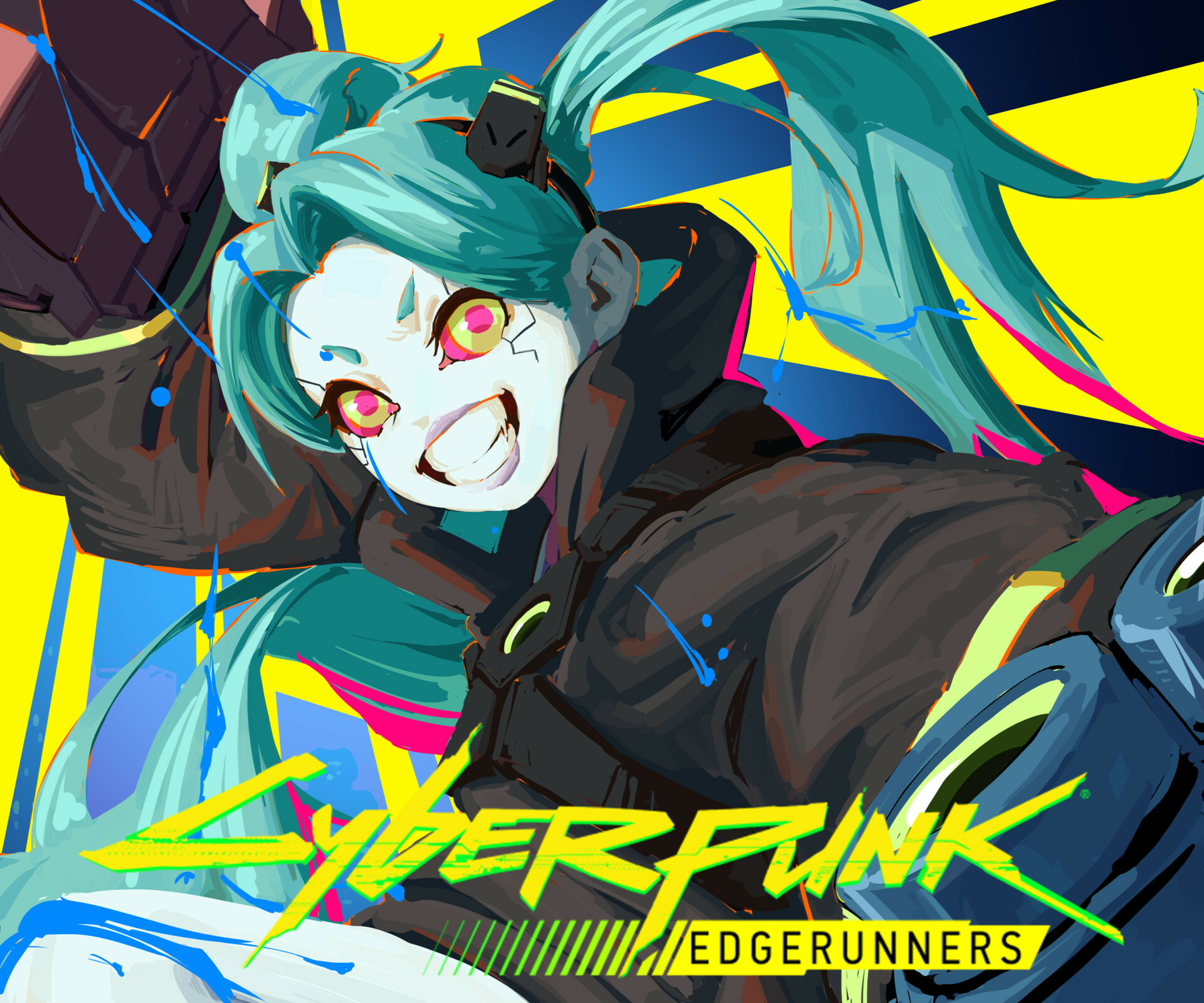 Anime Cyberpunk: Edgerunners HD Wallpaper by Artem Pavlov