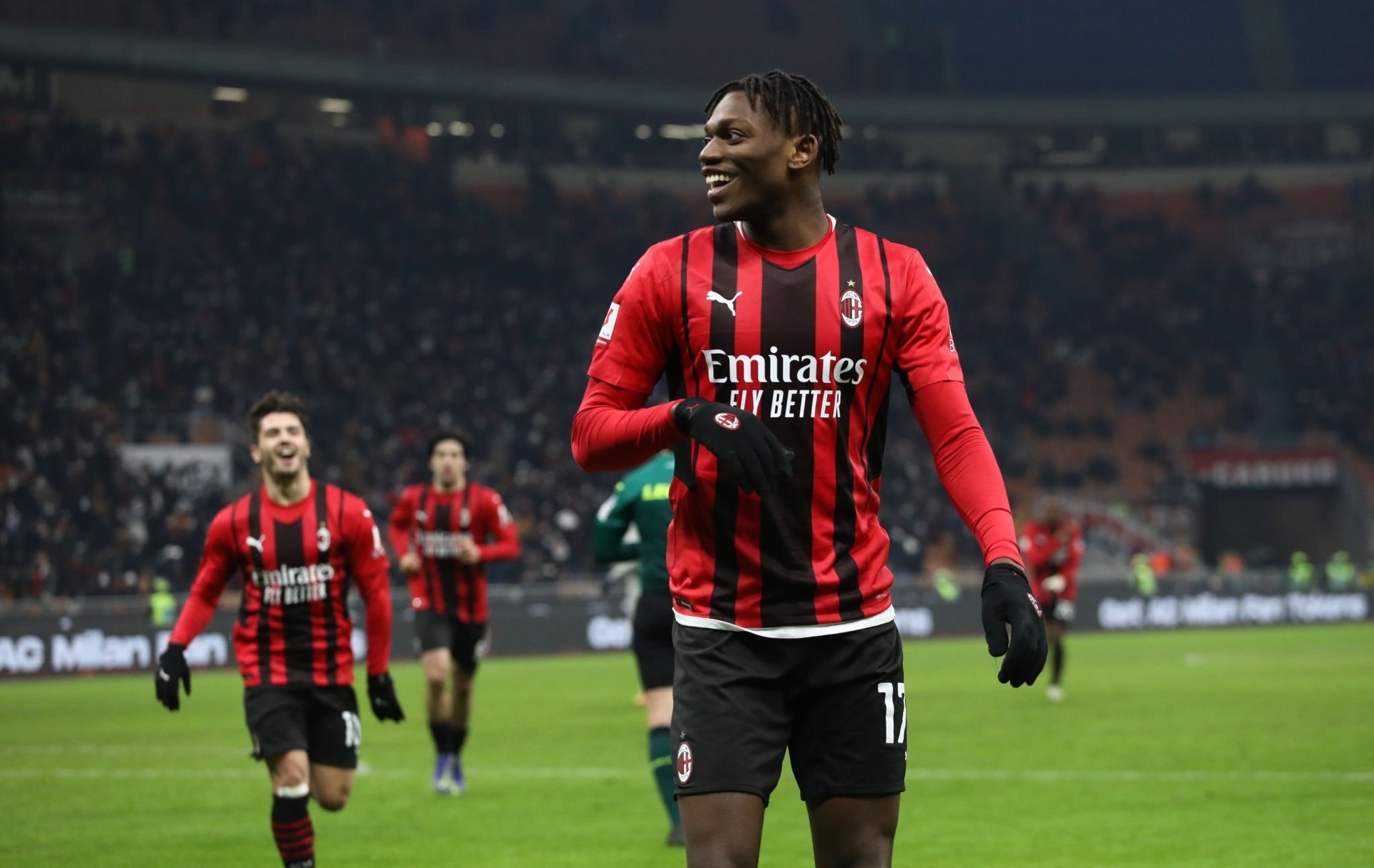 Download A.C. Milan Rafael Leão Sports HD Wallpaper