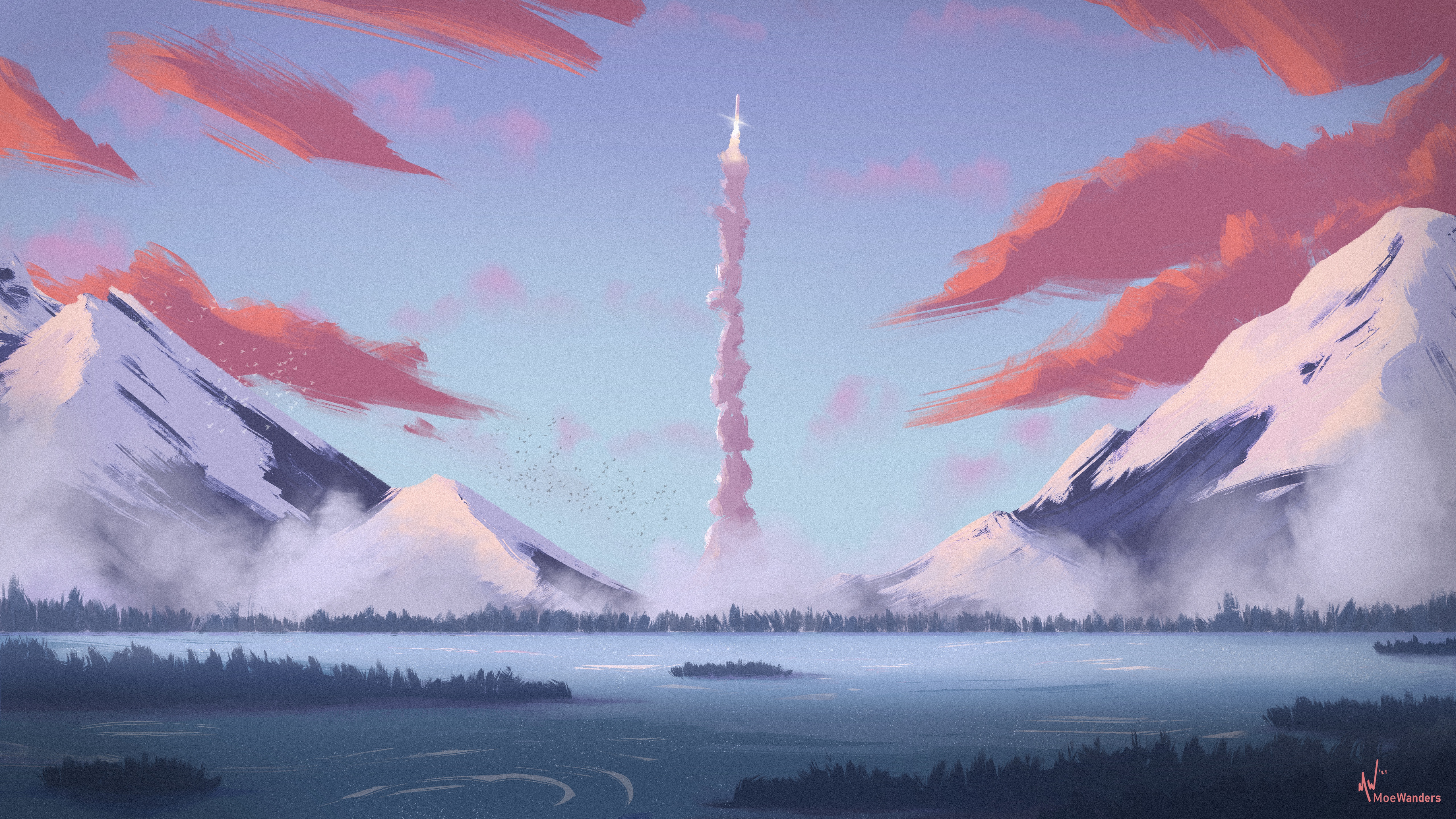 Sci Fi Rocket HD Wallpaper | Background Image