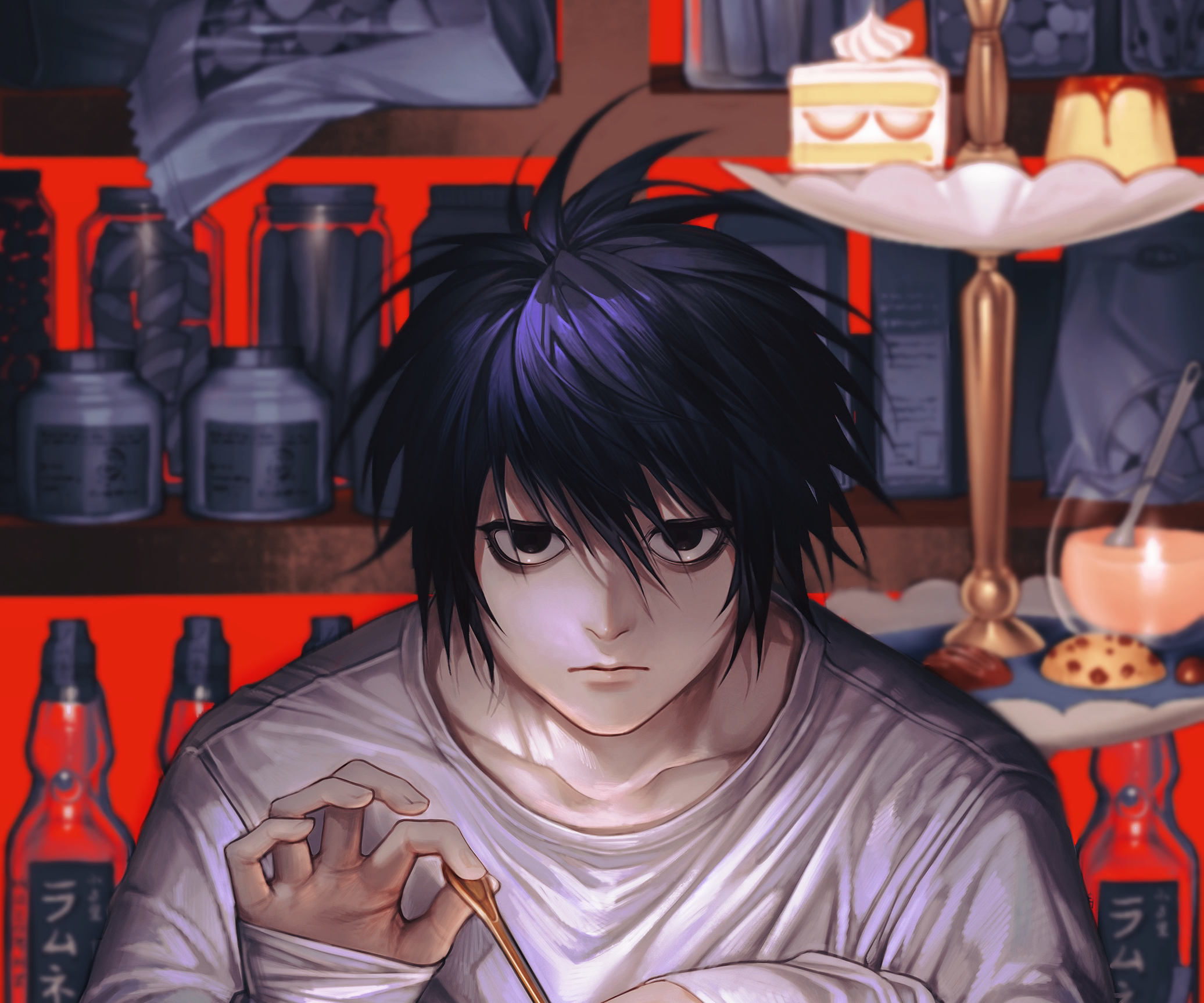 Death Note L Lawliet And Background - L From Death Note - PNG, L Ryuzaki HD  phone wallpaper