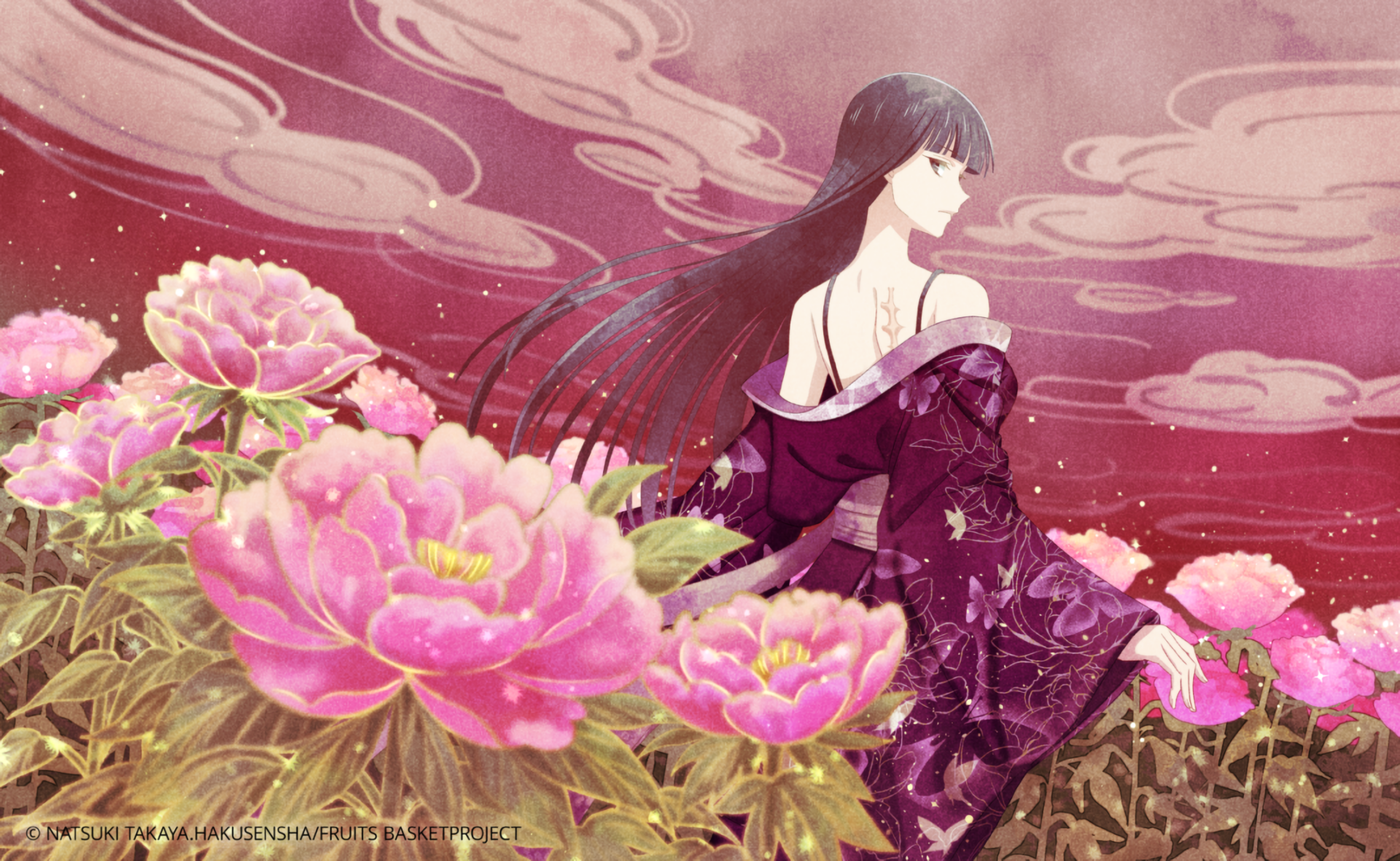 Peony Night — Isuzu Sohma (Fruits Basket Anime) HD Wallpaper