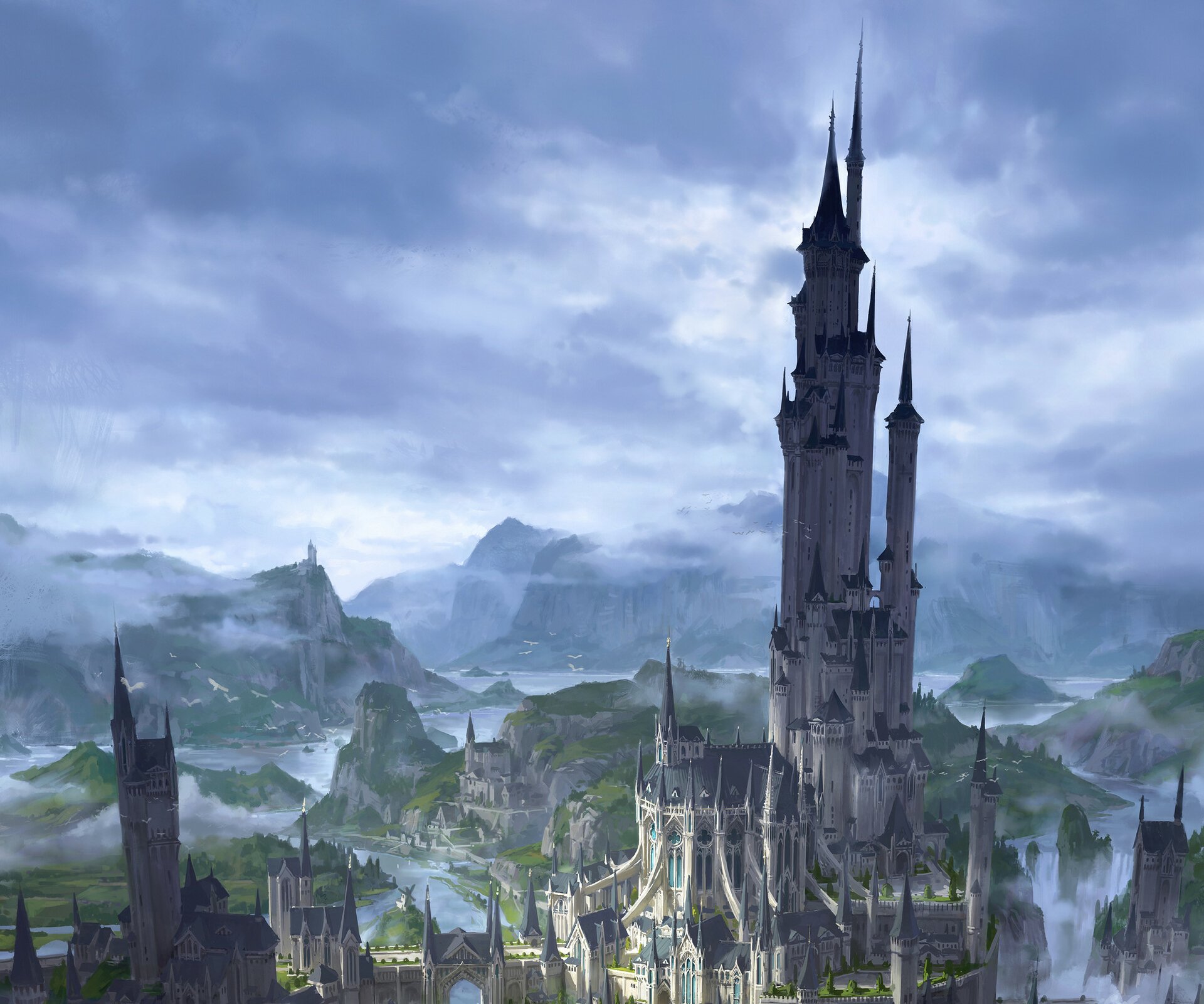 Download Fantasy City HD Wallpaper by G xy