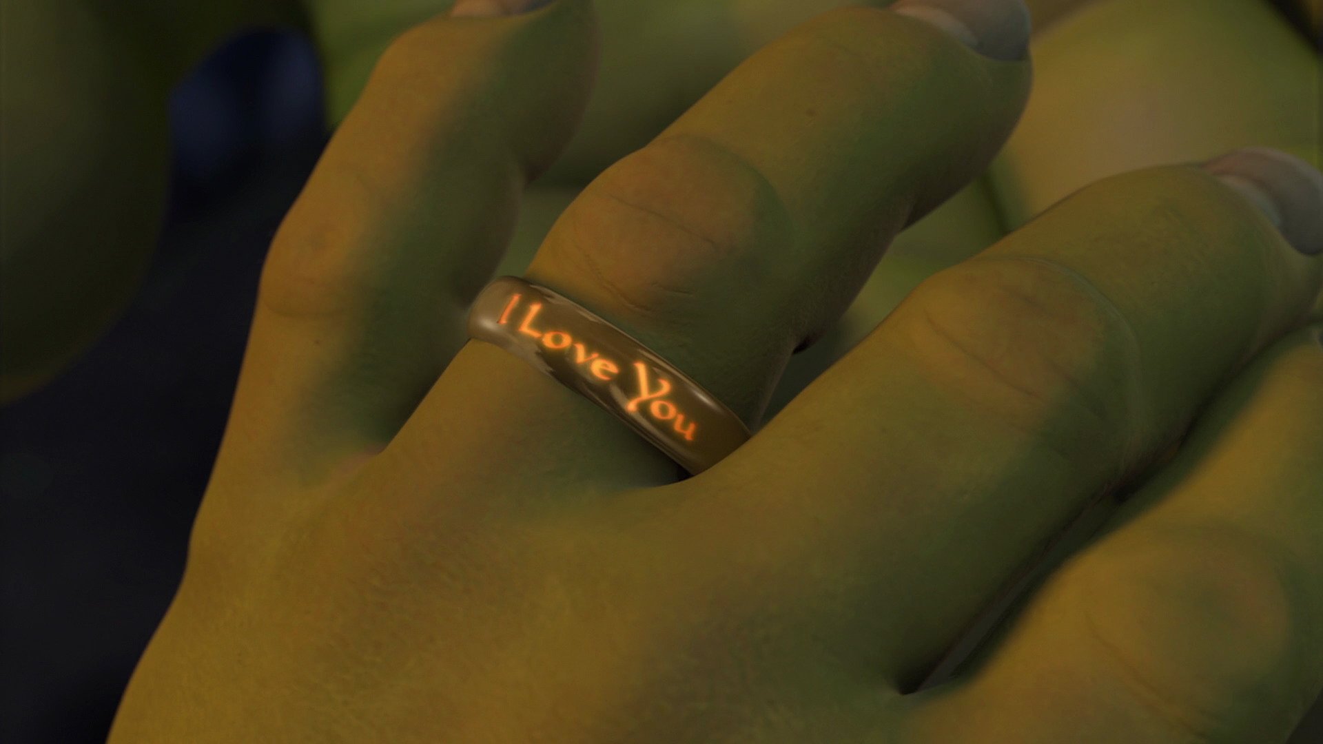 Download Romantic Love Ring Movie Shrek 2 HD Wallpaper