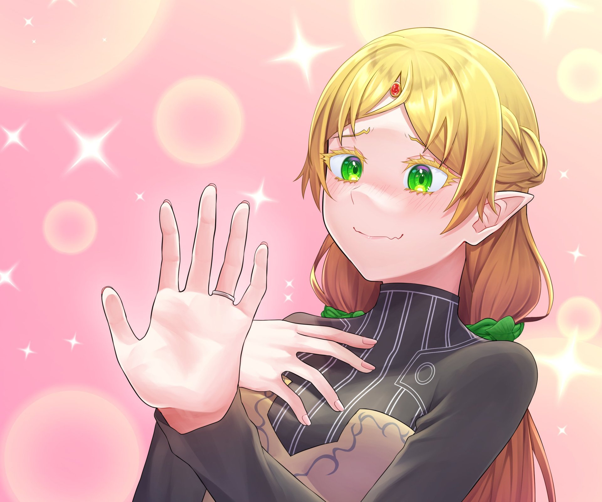 Download Tsundere Elf Anime Uncle From Another World HD Wallpaper by アボりん/Skeb募集中