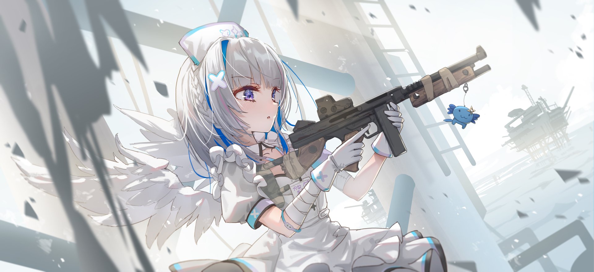 Download Hololive Amane Kanata Anime Virtual Youtuber 4k Ultra HD Wallpaper