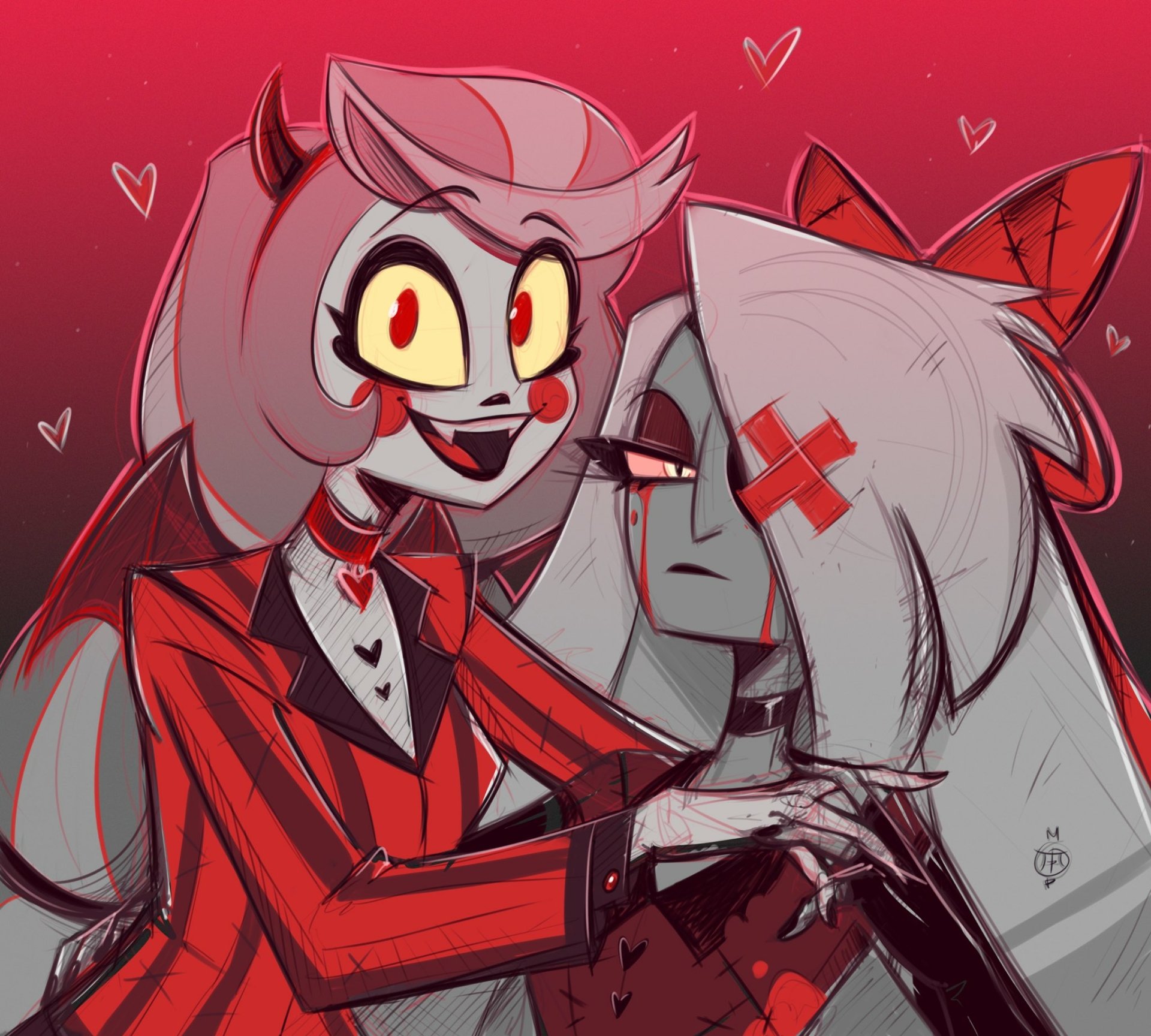 Hazbin Hotel: Vibrant Duo HD Wallpaper