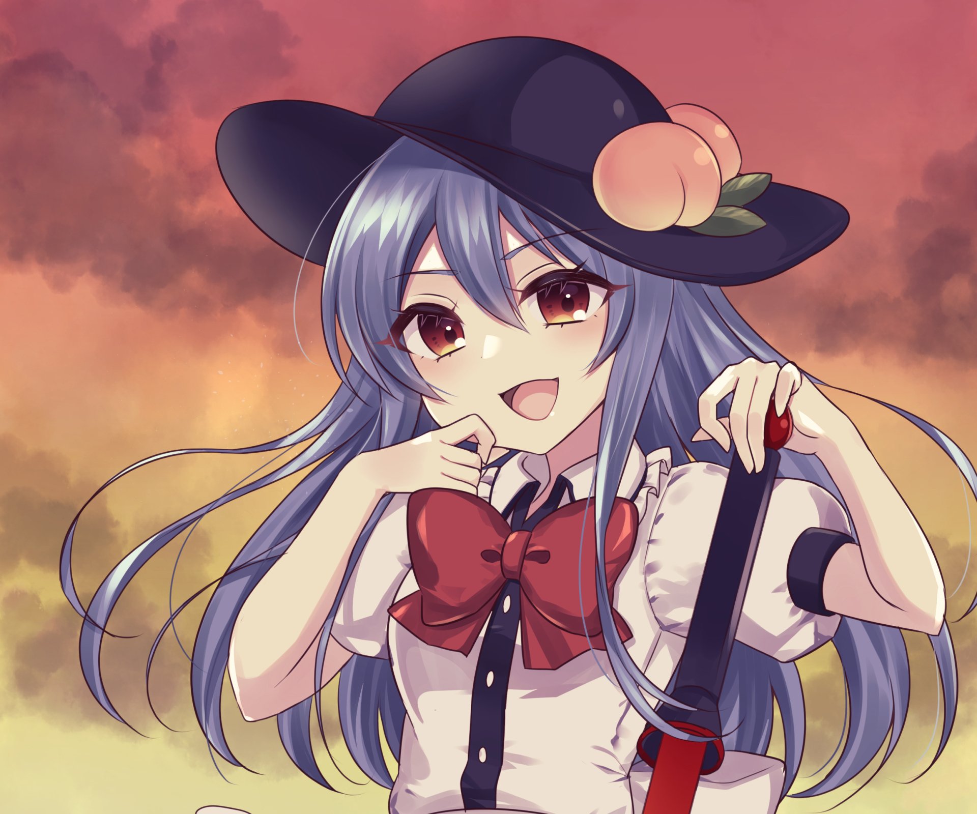 Download Tenshi Hinanai Anime Touhou HD Wallpaper