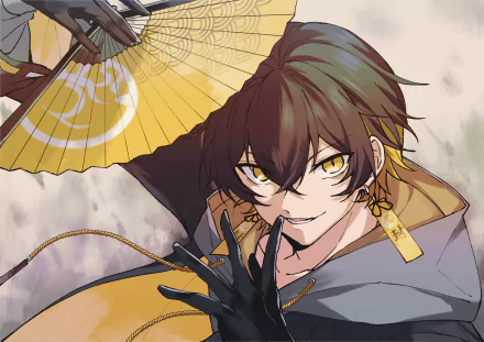 Holostars Yatogami Fuma Anime Virtual Youtuber HD Desktop Wallpaper | Background Image