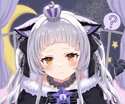 hololive Murasaki Shion Anime Virtual Youtuber HD Desktop Wallpaper | Background Image