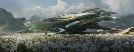  Landing in a dandelion field by Egor Poskryakov