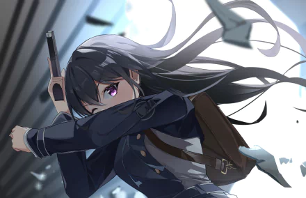 Takina Inoue Anime Lycoris Recoil HD Desktop Wallpaper | Background Image