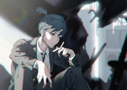 Aki Hayakawa Anime Chainsaw Man HD Desktop Wallpaper | Background Image