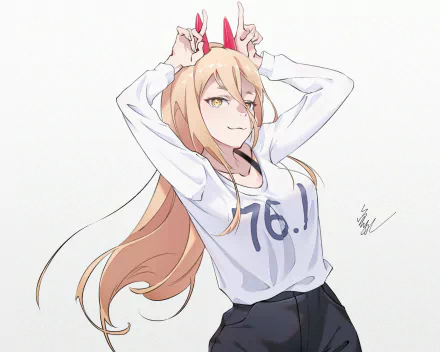 Power (Chainsaw Man) Anime Chainsaw Man HD Desktop Wallpaper | Background Image