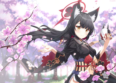 Kosaka Wakamo video game Blue Archive HD Desktop Wallpaper | Background Image