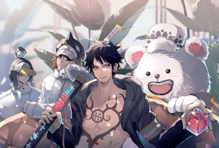 Bepo (One Piece) Trafalgar Law Anime One Piece HD Desktop Wallpaper | Background Image