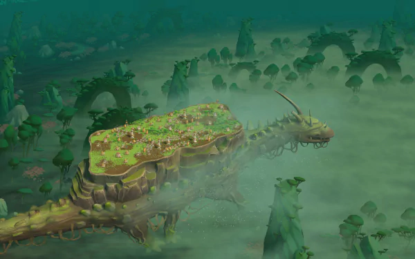 video game The Wandering Village HD Desktop Wallpaper | Background Image