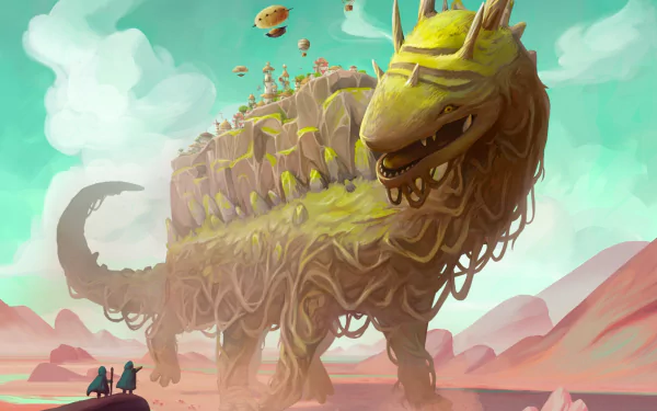 video game The Wandering Village HD Desktop Wallpaper | Background Image